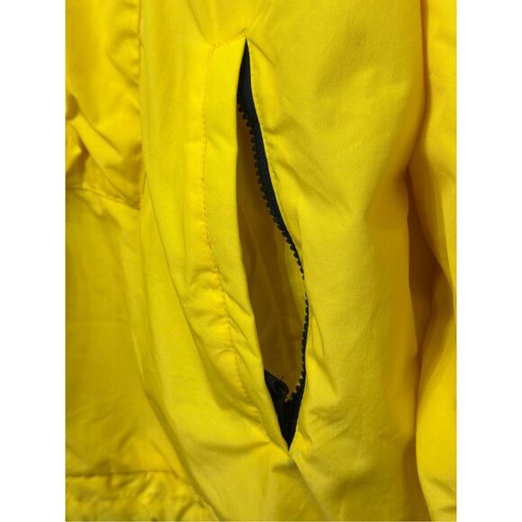 Vintage Obermeyer Yellow Adinorak Jacket Lined Windbreaker Men's Medium - Picture 3 of 11